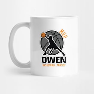 Owen MVP Custom Player Basketball Prodigy Your Name Mug